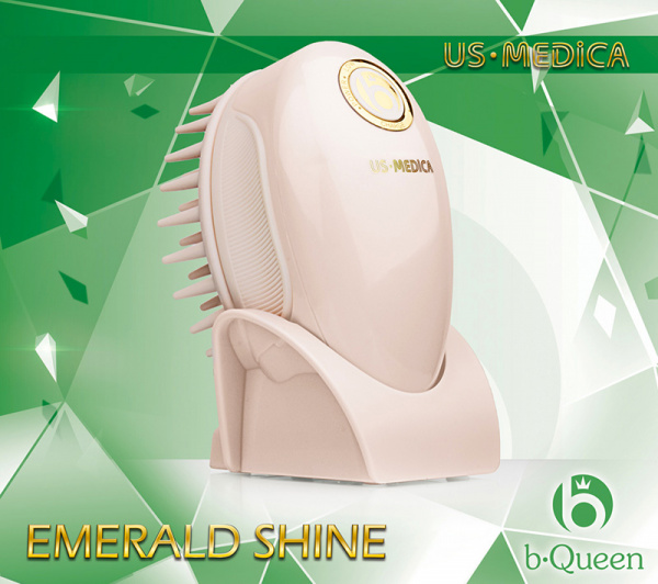 Прибор для мытья и массажа головы US MEDICA Emerald Shine