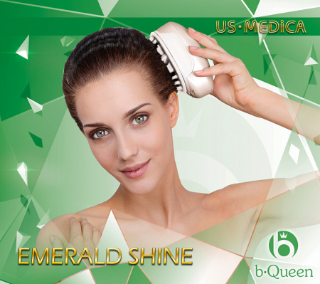 Прибор для мытья и массажа головы US MEDICA Emerald Shine